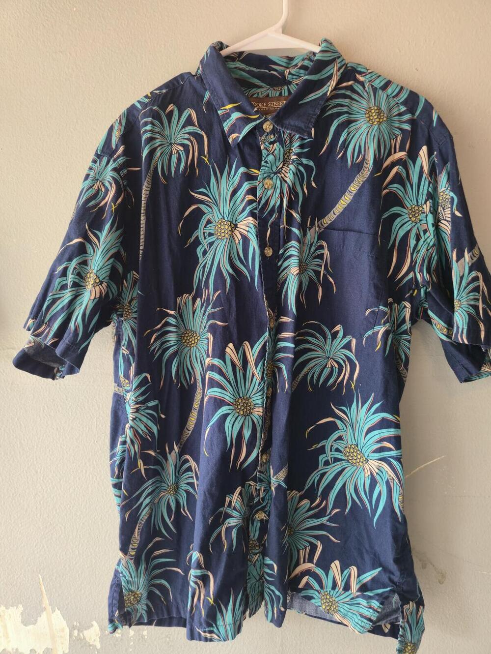 Cooke Street Hawaiian Islands XL Cotton Button-Up Shirt